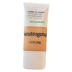 Neutrogena Matte CC Cream Clear Coverage Niacinamide 1oz Shade Porcelain 2.0